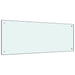 Kjøkkenplate melkefarget 100x40 cm herdet glass