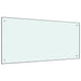 Kjøkkenplate melkefarget 100x50 cm herdet glass