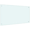 Kjøkkenplate hvit 100x60 cm herdet glass
