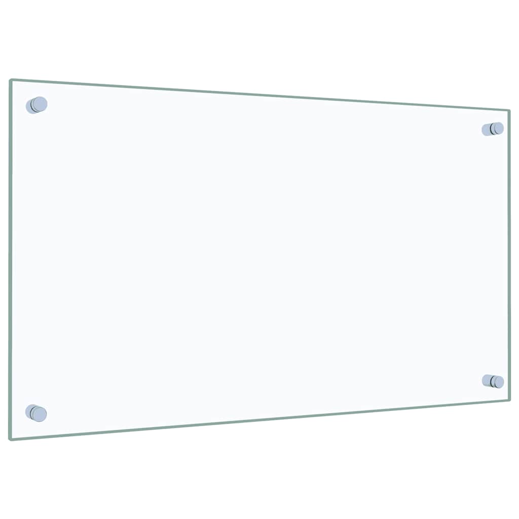 Kjøkkenplate gjennomsiktig 70x40 cm herdet glass