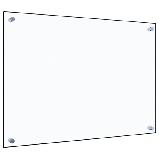 Kjøkkenplate gjennomsiktig 70x50 cm herdet glass