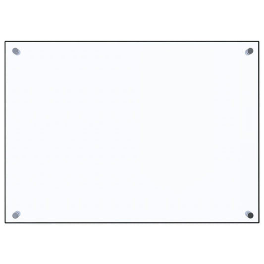 Kjøkkenplate gjennomsiktig 70x50 cm herdet glass