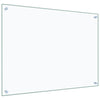 Kjøkkenplate gjennomsiktig 80x60 cm herdet glass