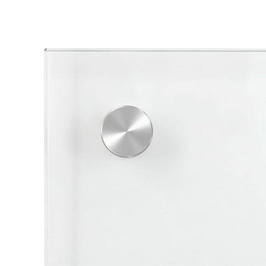Kjøkkenplate gjennomsiktig 80x60 cm herdet glass
