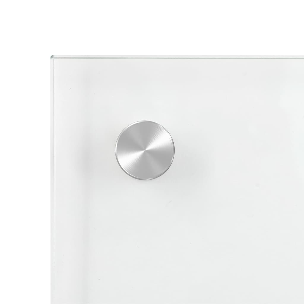 Kjøkkenplate gjennomsiktig 90x40 cm herdet glass vidaXL