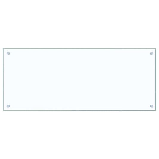 Kjøkkenplate gjennomsiktig 100x40 cm herdet glass vidaXL