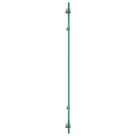 Kjøkkenplate gjennomsiktig 100x40 cm herdet glass vidaXL