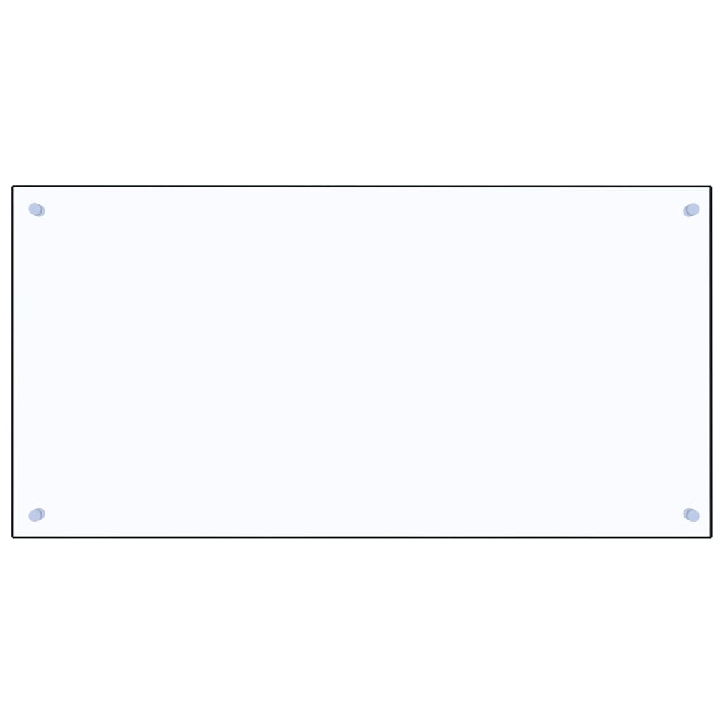 Kjøkkenplate gjennomsiktig 100x50 cm herdet glass