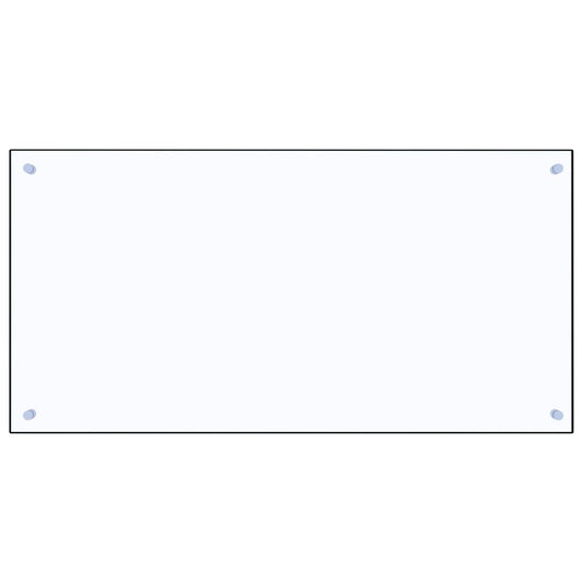 Kjøkkenplate gjennomsiktig 100x50 cm herdet glass