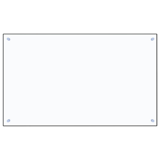 Kjøkkenplate gjennomsiktig 100x60 cm herdet glass