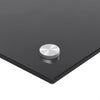 Kjøkkenplate svart 70x60 cm herdet glass