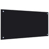 Kjøkkenplate svart 80x40 cm herdet glass