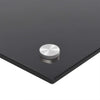 Kjøkkenplate svart 100x40 cm herdet glass
