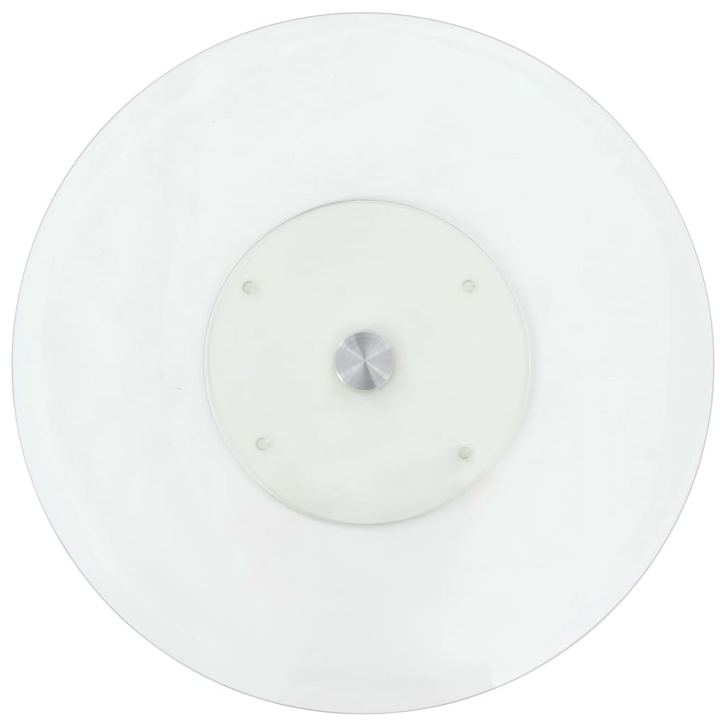 Roterende serveringsbrett gjennomsiktig 60 cm herdet glass