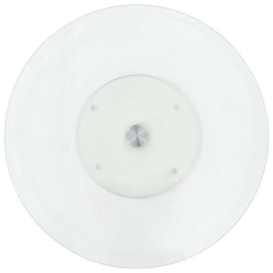 Roterende serveringsbrett gjennomsiktig 60 cm herdet glass