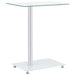 Sidebord u-formet gjennomsiktig 45x30x58 cm herdet glass
