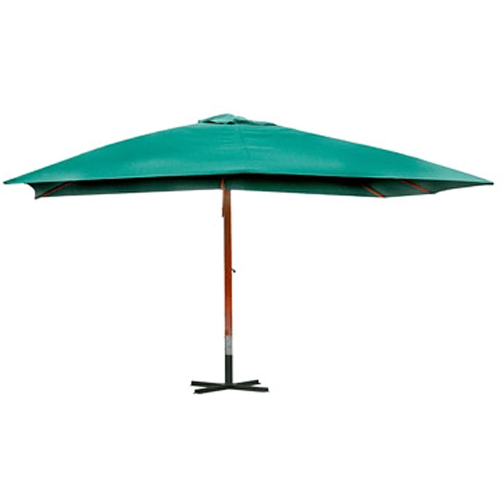 Parasol 300 x 400 cm grønn svevende