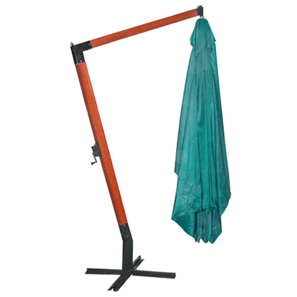 Parasol 300 x 400 cm grønn svevende