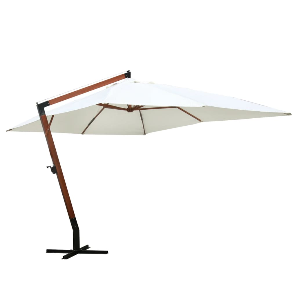 Parasoll 300 x 400 cm hvit