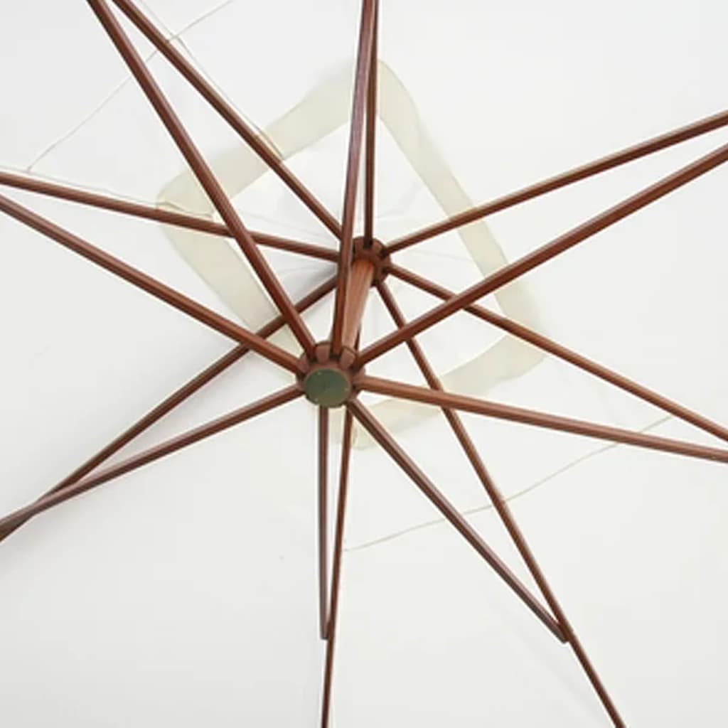 Parasoll 300 x 400 cm hvit