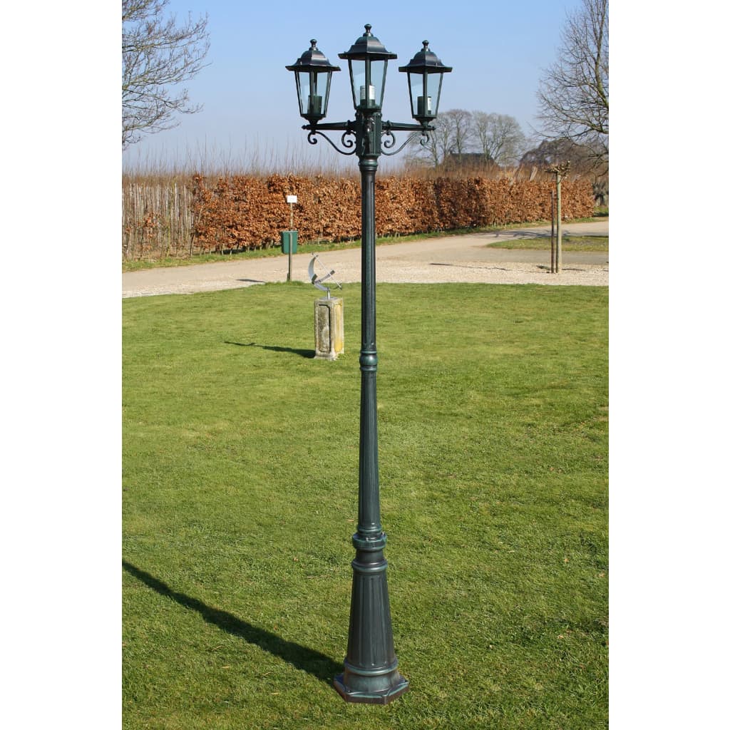 Preston Hage Lysstolpe 215 cm (mørk grønn) vidaXL