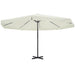 Parasol hvit aluminium 500 cm vidaXL