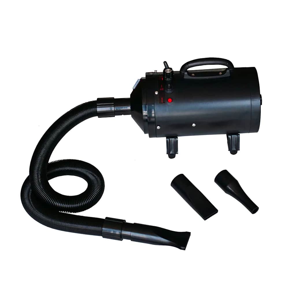 Hundehårføner med 3 dyser svart 2400 W