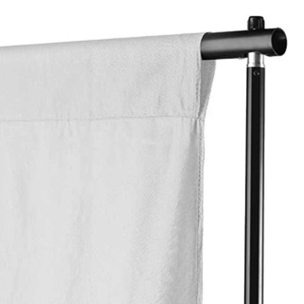Bakteppe bomull uten stativ hvit 300x300 cm
