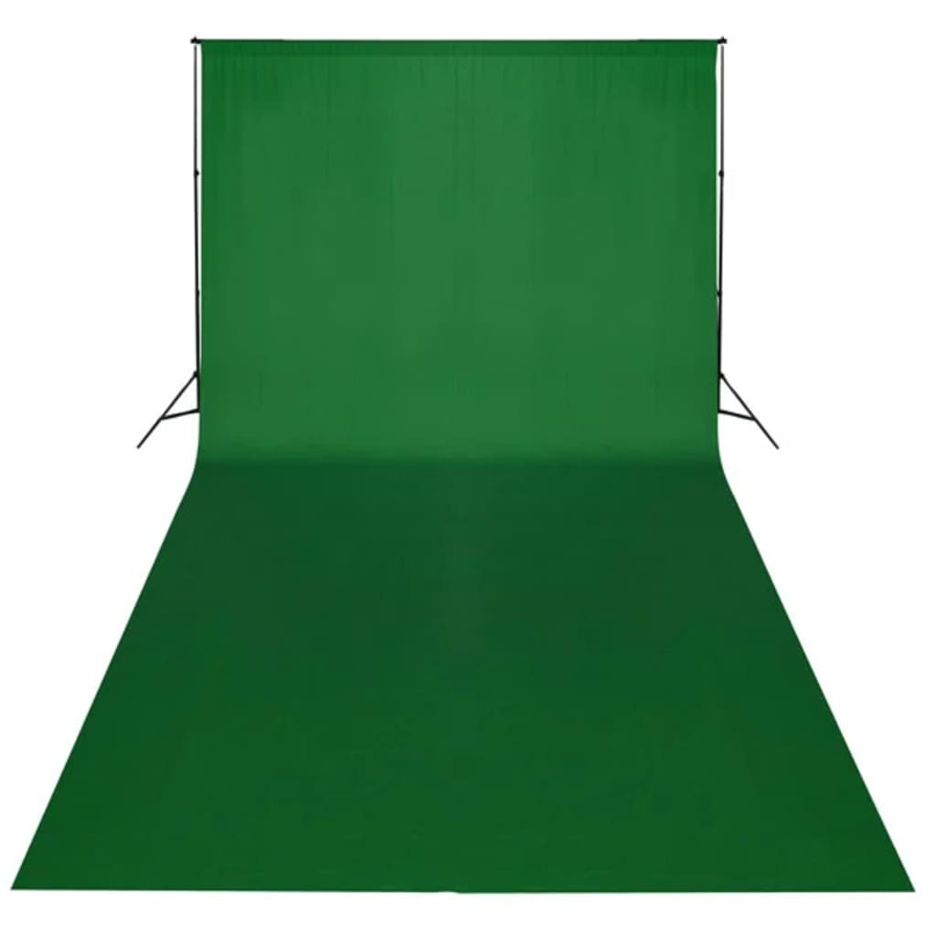 Bakteppe bomull uten stativ grønn 600x300 cm chroma key