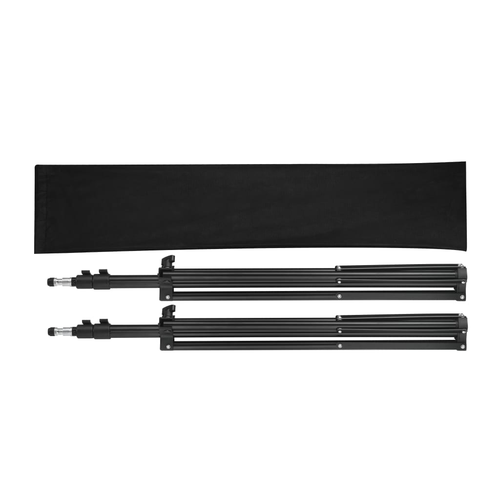 Lysstativ 2 stk høyde 78-210 cm