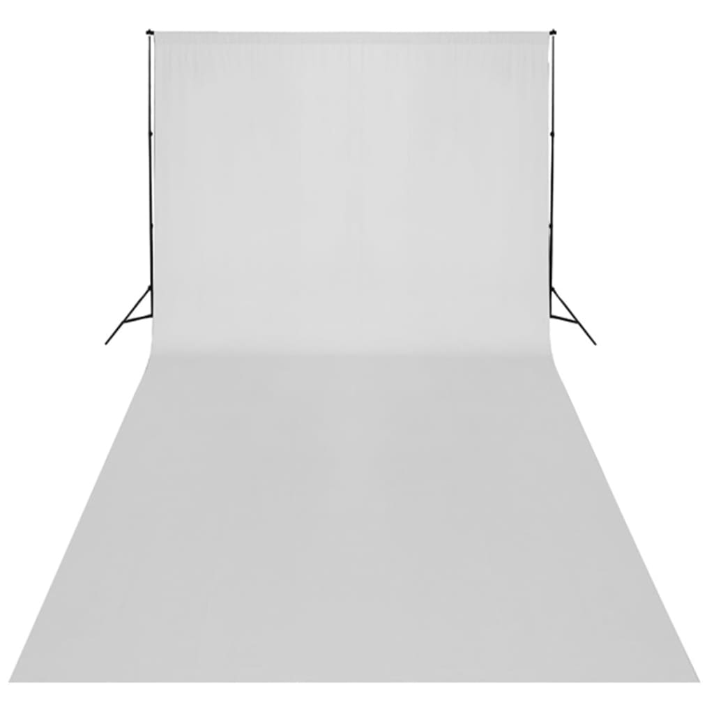 Studiosett hvitt bakteppe 600 x 300 cm og lys