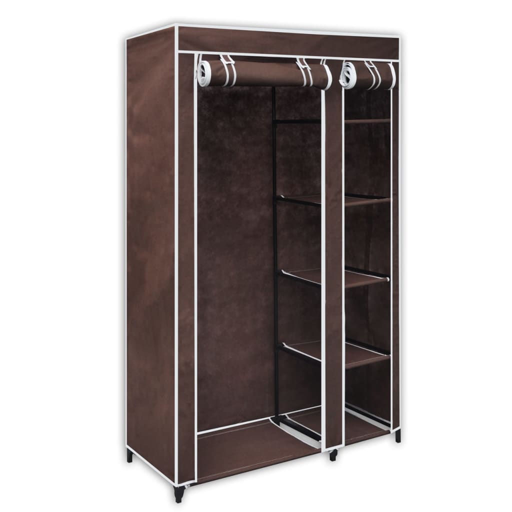 Garderobe stoff brun