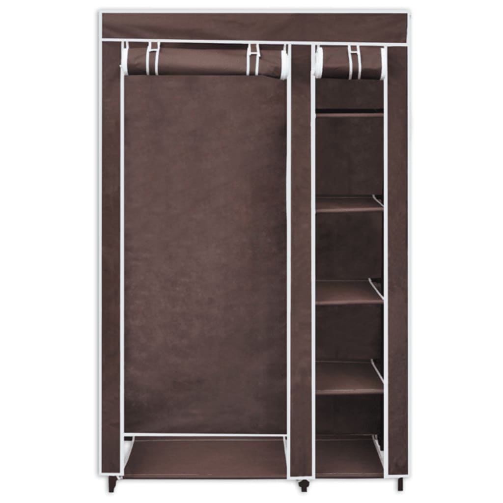 Garderobe stoff brun