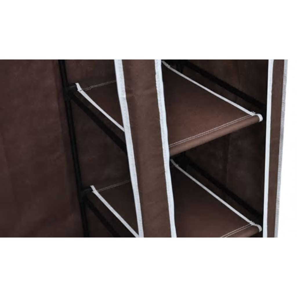 Garderobe stoff brun