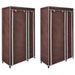 Garderober 2 stk brun stoff