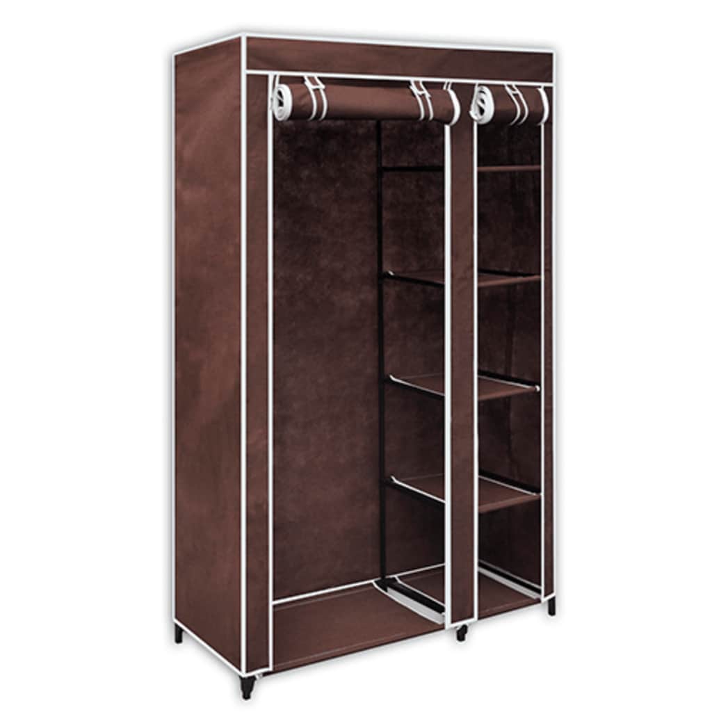 Garderober 2 stk brun stoff