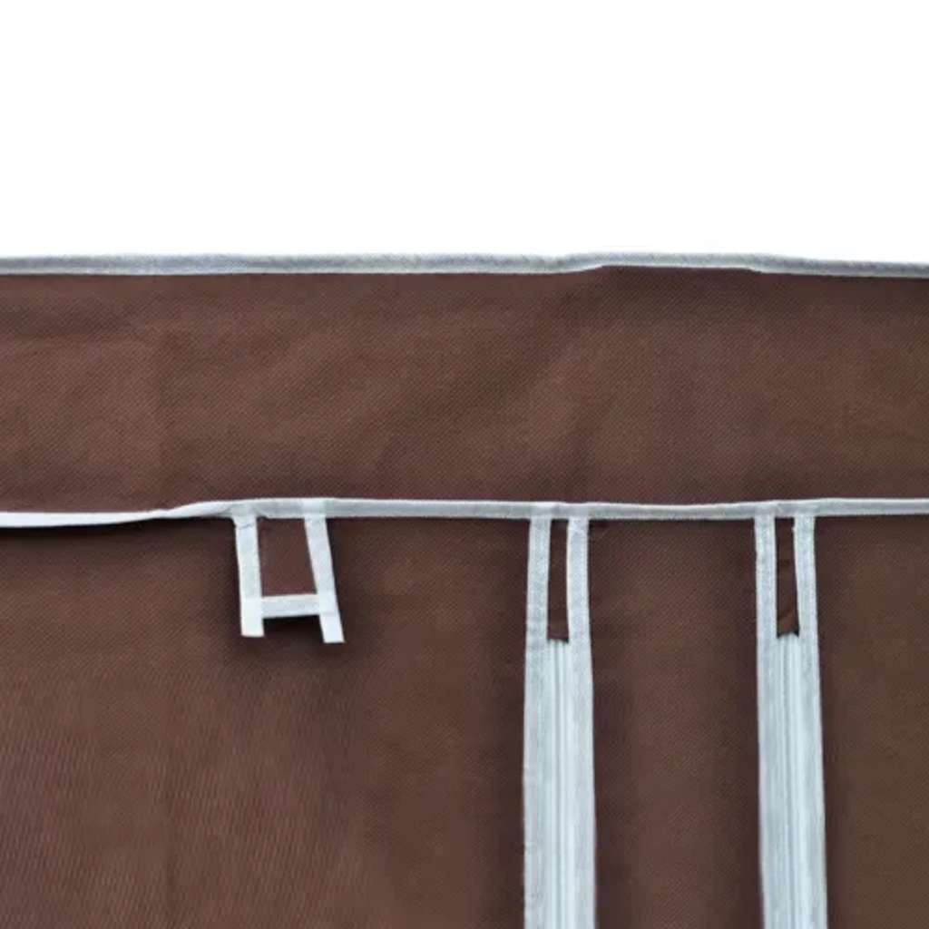 Garderober 2 stk brun stoff