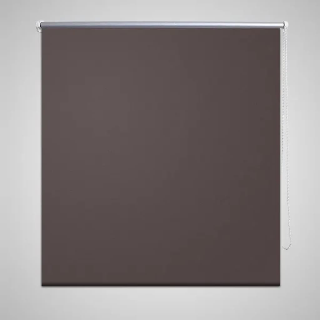 Rullegardin mørklegging 124,4x175 cm Stoffbredde 120 cm kaffe