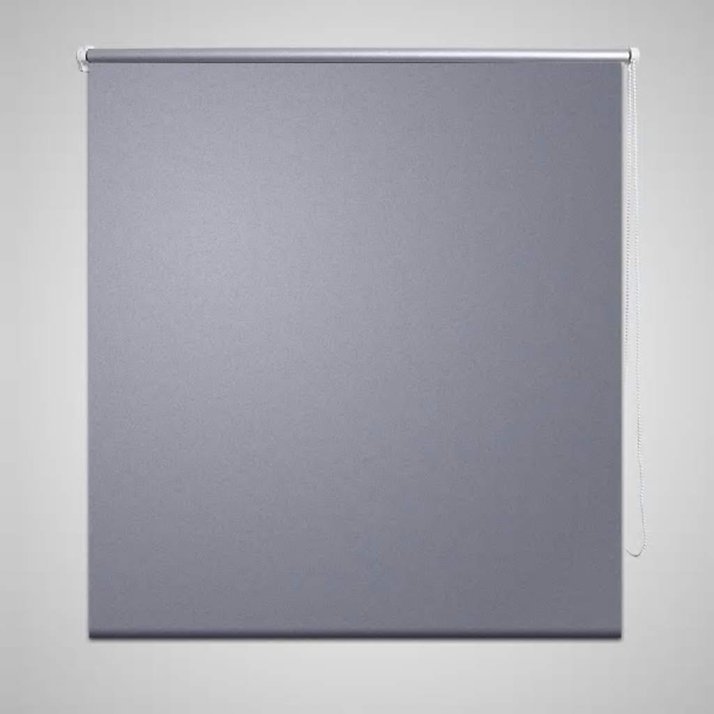 Rullegardin mørklegging 124,4x175 cm Stoffbredde 120 cm grå