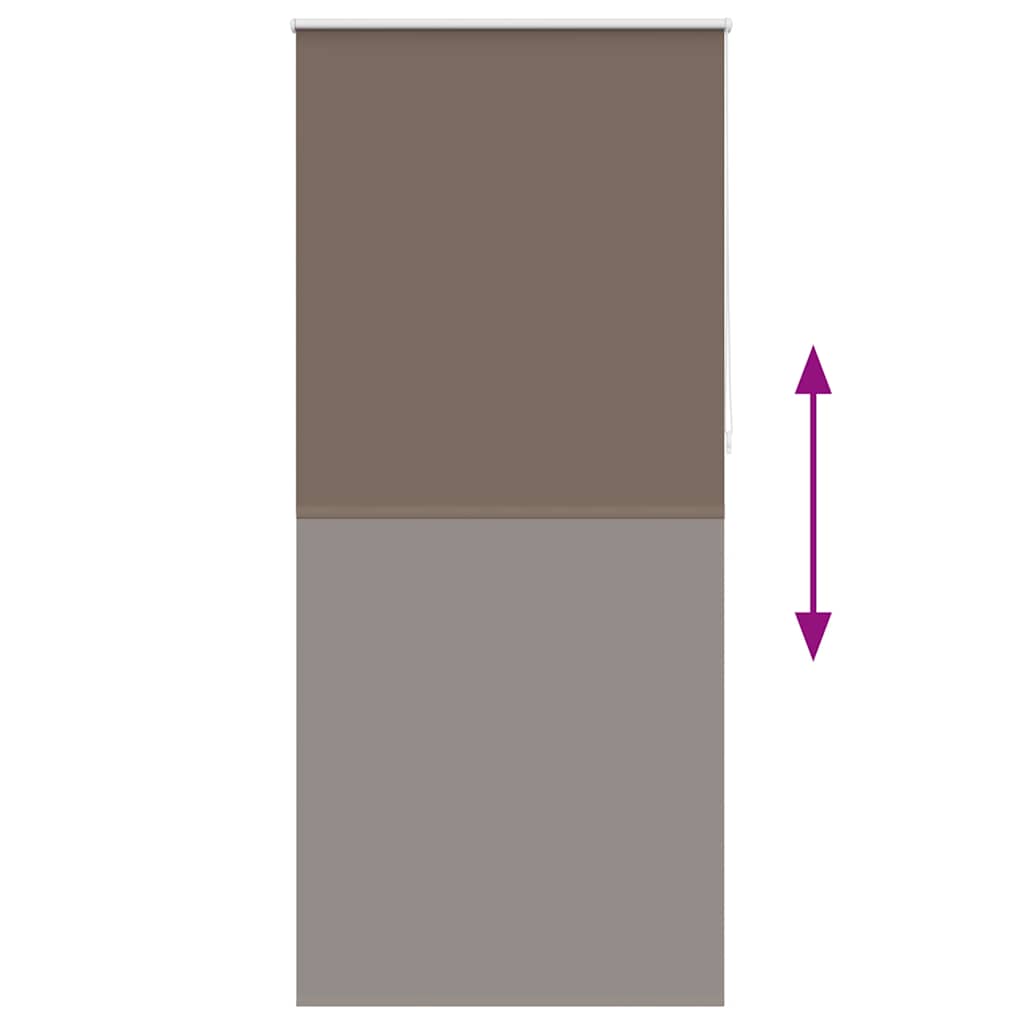 Rullegardin mørklegging 124,4x230 cm Stoffbredde 120 cm kaffe