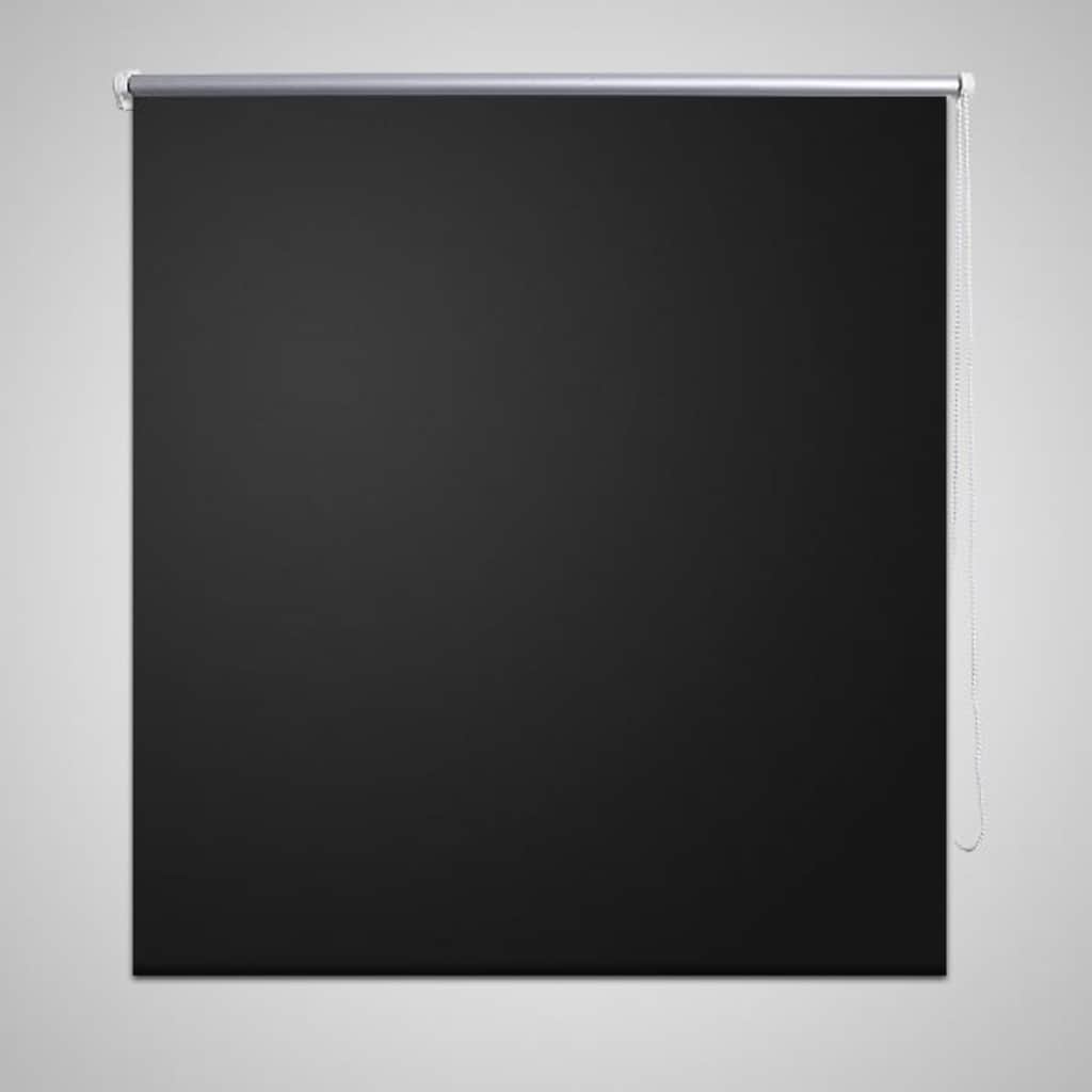 Rullegardin mørklegging 124,4x230 cm Stoffbredde 120 cm svart