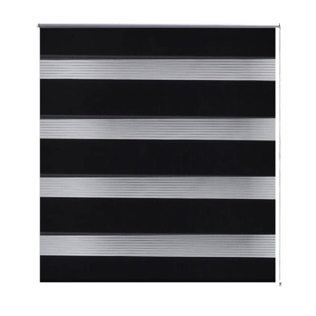 Zebra Rullegardin 80 x 150 cm Svart