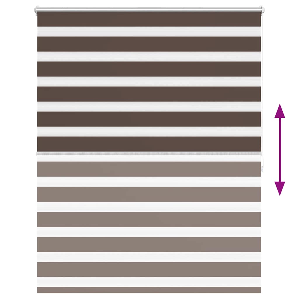 Sebragardin 120,9x175 cm Stoffbredde 116,7 cm kaffe