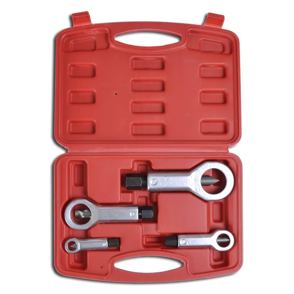 Mutterfjerner/splitter sett 9 - 27 mm 4 stk vidaXL