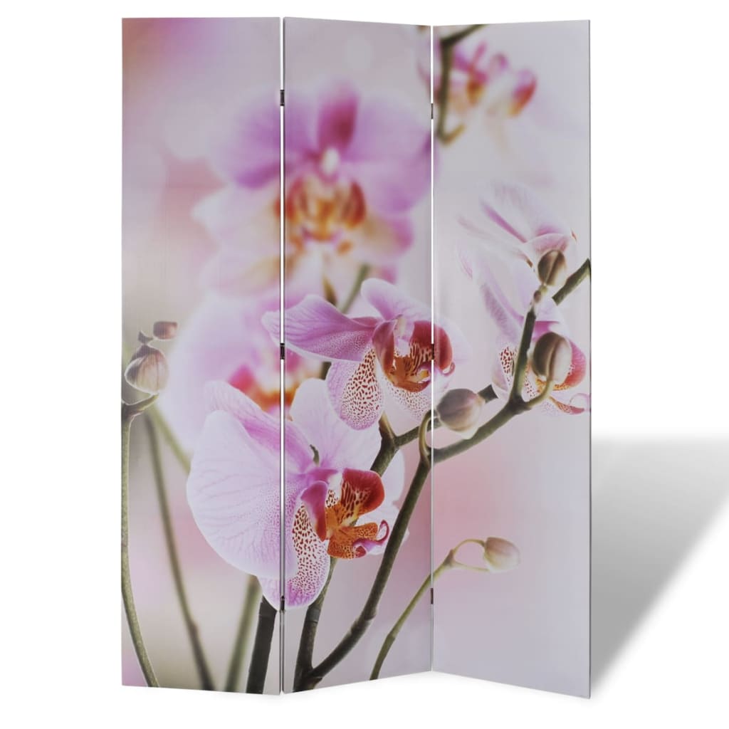 Sammenleggbar romdeler 120x170 cm blomst