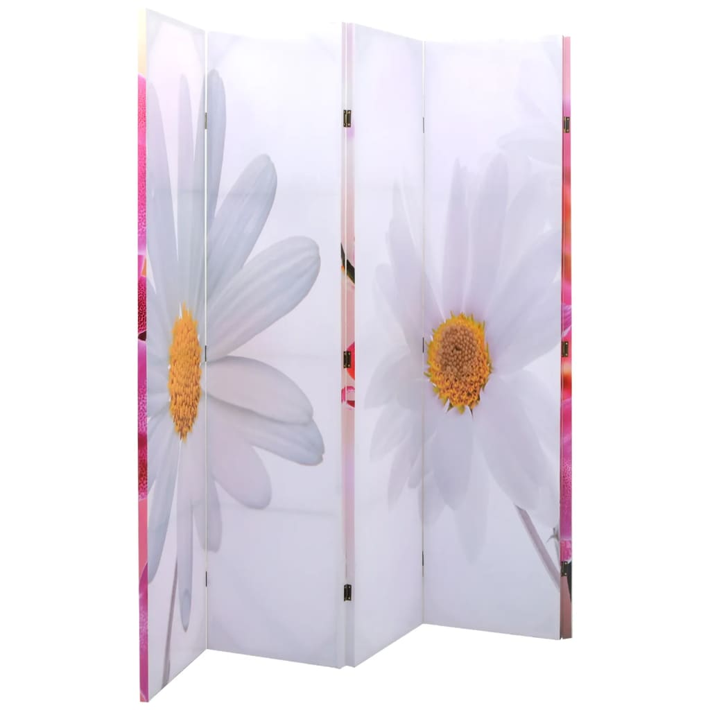 Sammenleggbar romdeler 200x170 cm blomst