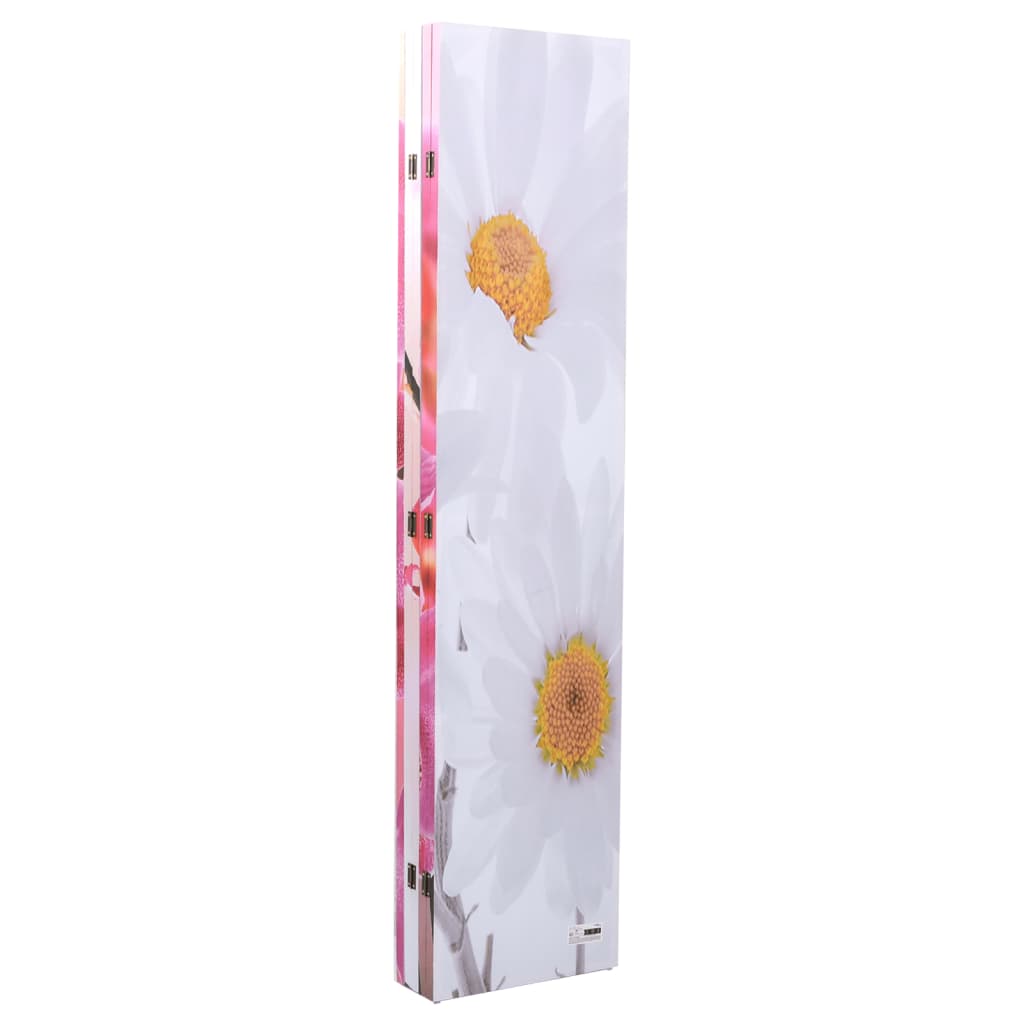 Sammenleggbar romdeler 200x170 cm blomst