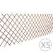 Espaliergjerde selje 5 stk 180x90 cm