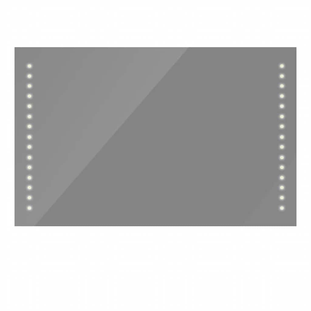 Veggspeil med LED-lys 100 x 60 cm (L x H)
