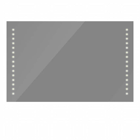 Veggspeil med LED-lys 100 x 60 cm (L x H)